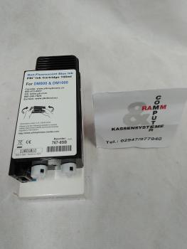 Preview: Pitney Bowes 767-8SB Tintenpatrone Frankiertinte Blau